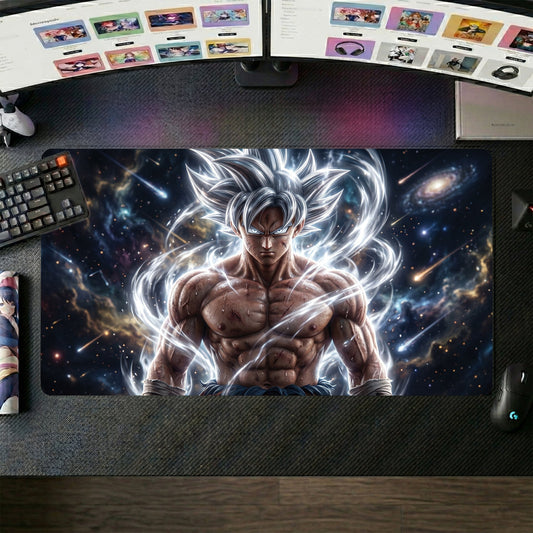 Goku anime mouse pad XL gaming desk mat Ultra Instinct Cosmos