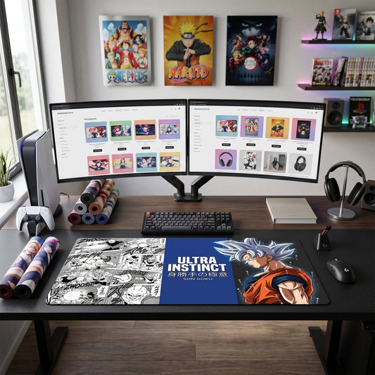 Goku anime mouse pad XL gaming desk mat Ultra Instinct Manga Fusion