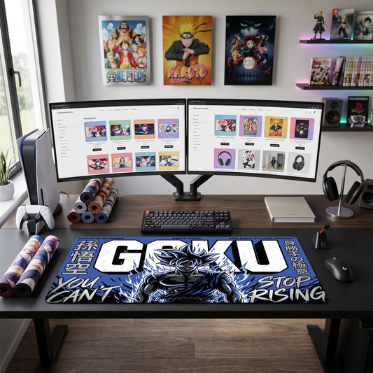 Goku anime mouse pad XL gaming desk mat Ultra Instinct Motivational Poster