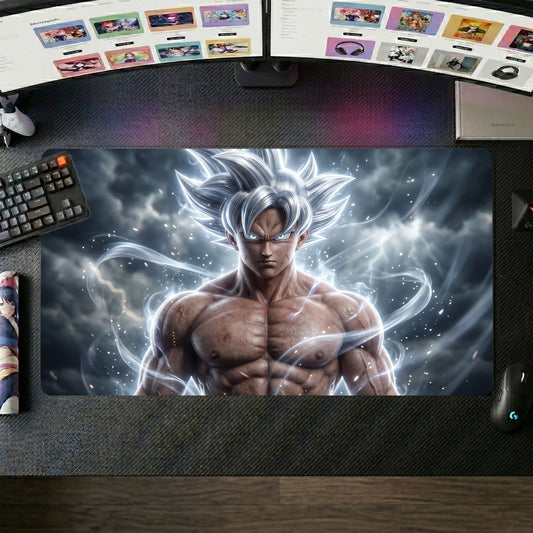 Goku anime mouse pad XL gaming desk mat Ultra Instinct Portrait 6