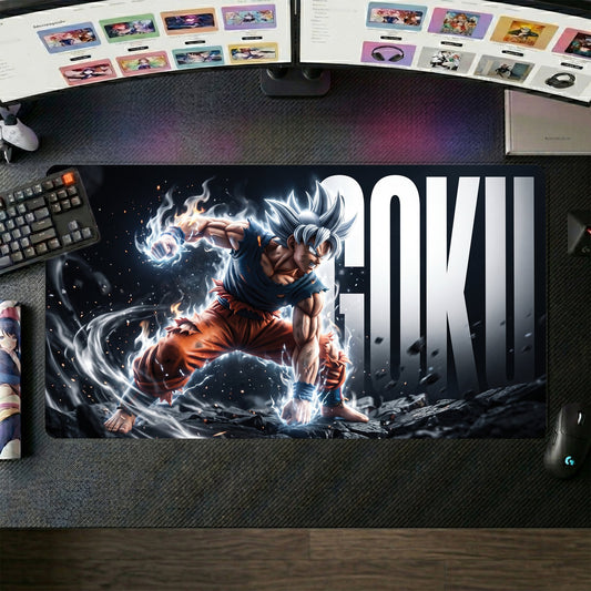 Goku anime mouse pad XL gaming desk mat Ultra Instinct Pose