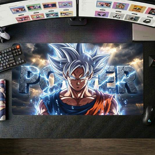 Goku anime mouse pad XL gaming desk mat Ultra Instinct Power