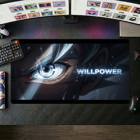 Goku anime mouse pad XL gaming desk mat Ultra Instinct Willpower Eye