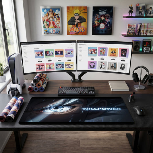 Goku anime mouse pad XL gaming desk mat Ultra Instinct Willpower Eye