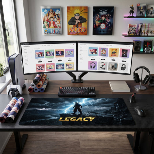 Vegeta anime mouse pad XL gaming desk mat Legacy Turbulent Landscape