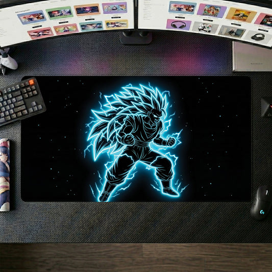 Vegeta anime mouse pad XL gaming desk mat Super Saiyan 4 Electric Pose 1