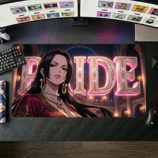 Boa Hancock anime mouse pad XL gaming desk mat Pride Gilded Siren