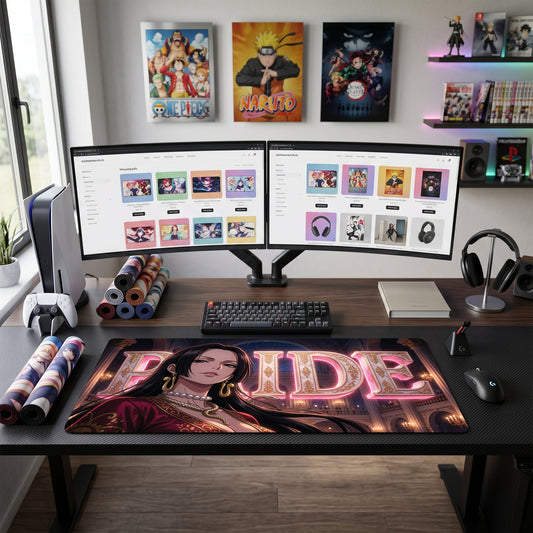 Boa Hancock anime mouse pad XL gaming desk mat Pride Gilded Siren