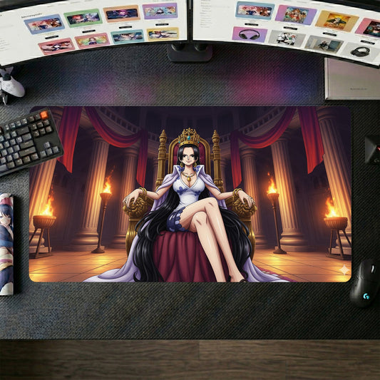 Boa Hancock anime mouse pad XL gaming desk mat Royal Night Luxury