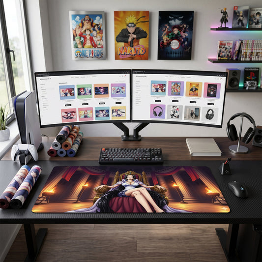 Boa Hancock anime mouse pad XL gaming desk mat Royal Night Luxury