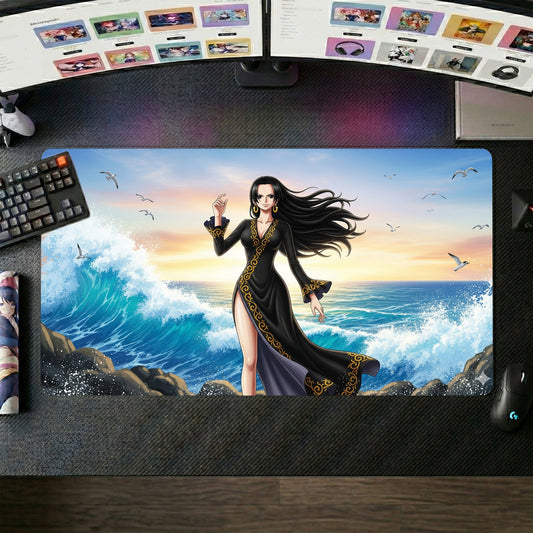 Boa Hancock anime mouse pad XL gaming desk mat Sea Witch Aesthetic