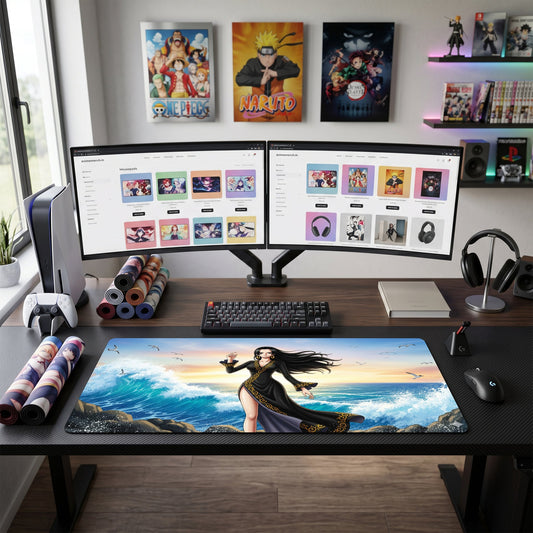 Boa Hancock anime mouse pad XL gaming desk mat Sea Witch Aesthetic
