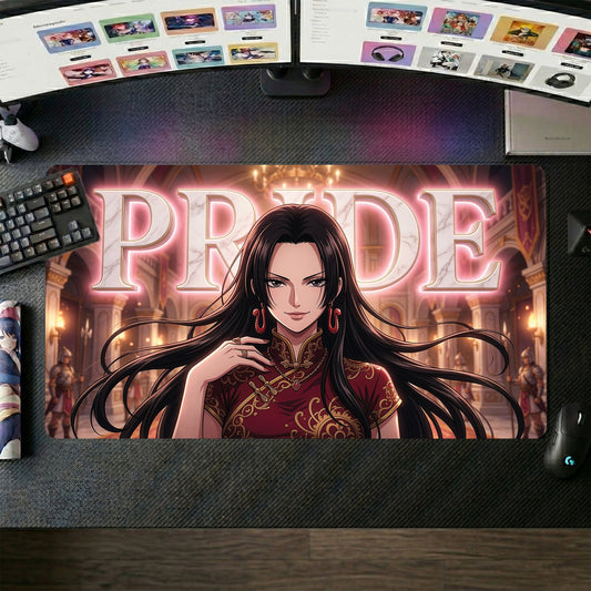 Boa Hancock anime mouse pad XL gaming desk mat Pride Gilded Embellishments