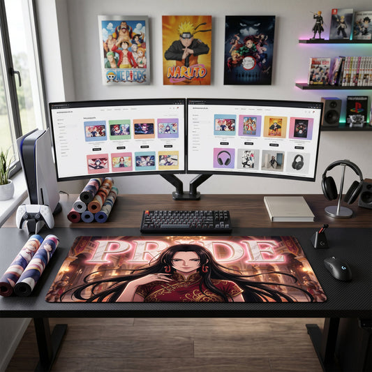 Boa Hancock anime mouse pad XL gaming desk mat Pride Gilded Embellishments