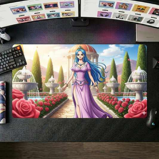Boa Hancock anime mouse pad XL gaming desk mat Royal Garden Queen