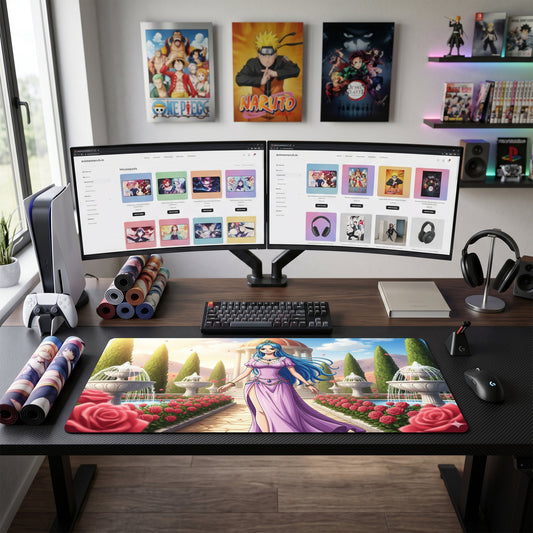 Boa Hancock anime mouse pad XL gaming desk mat Royal Garden Queen
