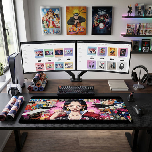 Boa Hancock anime mouse pad XL gaming desk mat Vibrant Lotus Punk
