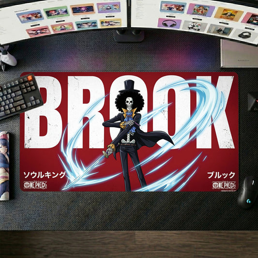 Brook anime mouse pad XL gaming desk mat Swirling Blade Dark Soul