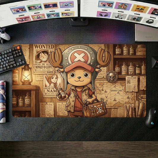 Chopper anime mouse pad XL gaming desk mat Cartoon Chibi Adventure