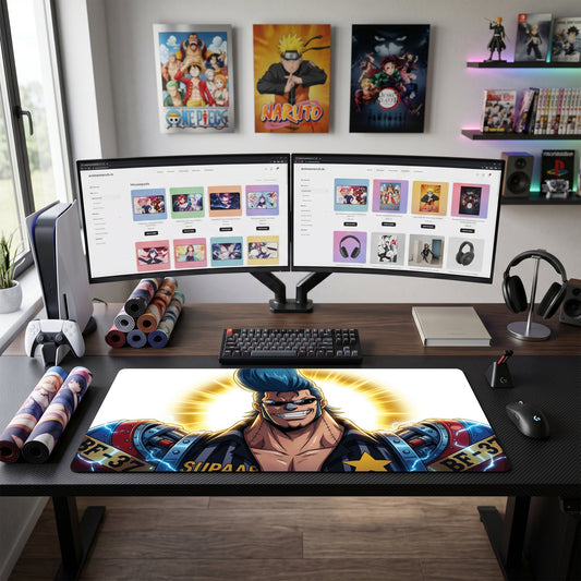 Franky anime mouse pad XL gaming desk mat Cyber Explosion
