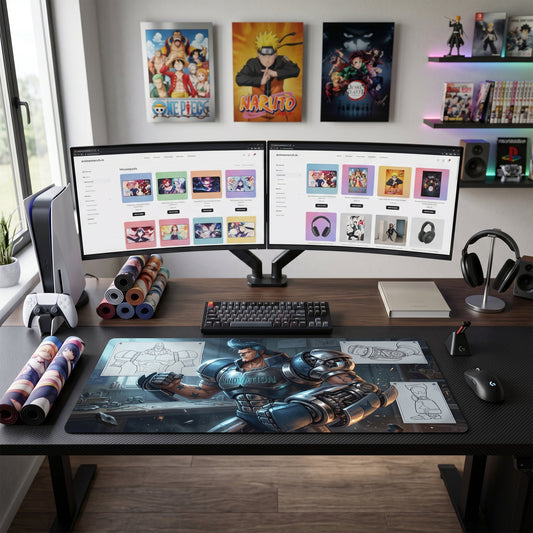 Franky anime mouse pad XL gaming desk mat Flexing Arm Cyberpunk