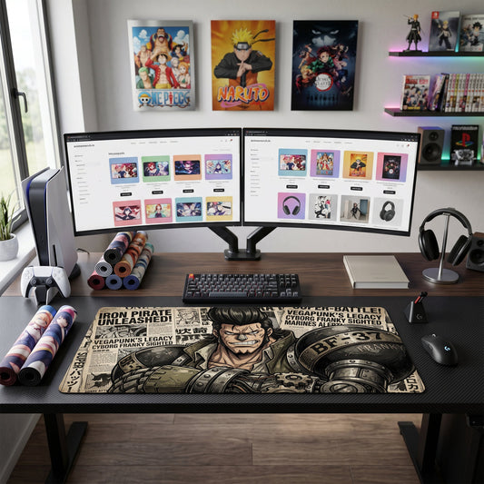 Franky anime mouse pad XL gaming desk mat Cyborg Pose Cyberpunk