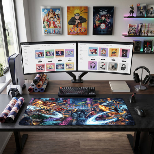 Franky anime mouse pad XL gaming desk mat Fighting Pose Cyberpunk