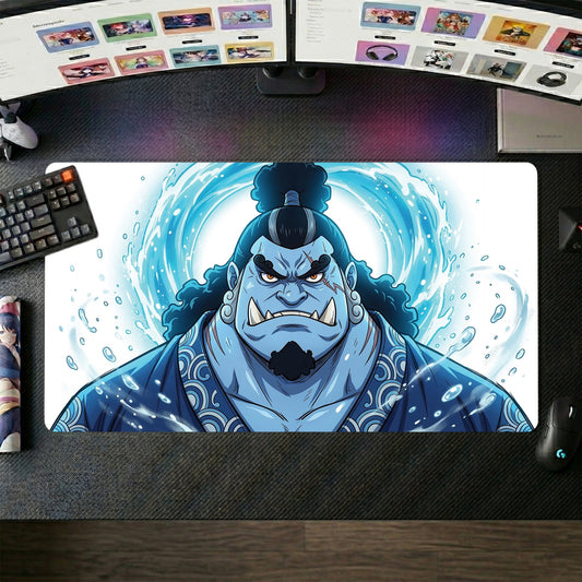 Jinbe anime mouse pad XL gaming desk mat Intense Gaze Dark Fantasy