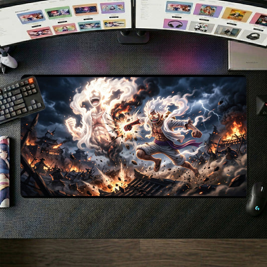 Luffy anime mouse pad XL gaming desk mat Gum Gum Fruit Power