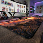 Luffy anime mouse pad XL gaming desk mat Kicking Back Vibrant Dramatic