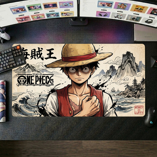 Luffy anime mouse pad XL gaming desk mat Rubber Power Kaiju