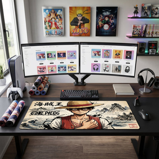 Luffy anime mouse pad XL gaming desk mat Rubber Power Kaiju