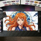 Nami anime mouse pad XL gaming desk mat Smiling Confidently Vibrant Dramatic