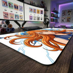 Nami anime mouse pad XL gaming desk mat Smiling Confidently Vibrant Dramatic