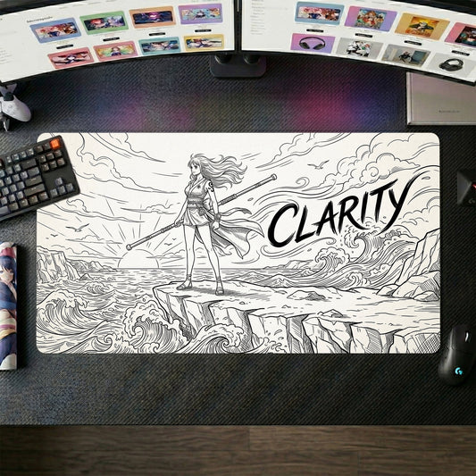 Nami anime mouse pad XL gaming desk mat Stands Confidently Dramatic Seascape