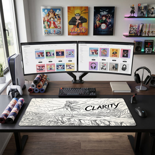 Nami anime mouse pad XL gaming desk mat Stands Confidently Dramatic Seascape