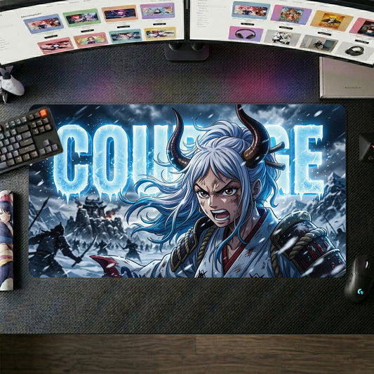 One Piece Girl anime mouse pad XL gaming desk mat Icy Demon Samurai