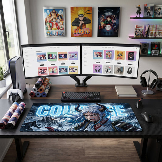 One Piece Girl anime mouse pad XL gaming desk mat Icy Demon Samurai