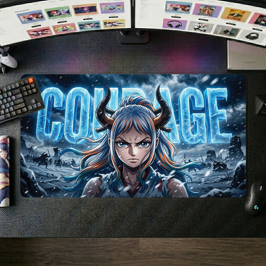 One Piece Girl anime mouse pad XL gaming desk mat Icy Warrior Aesthetic
