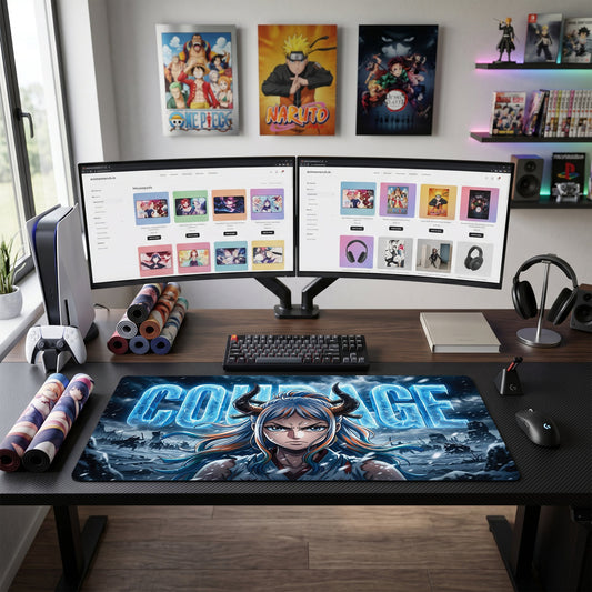One Piece Girl anime mouse pad XL gaming desk mat Icy Warrior Aesthetic