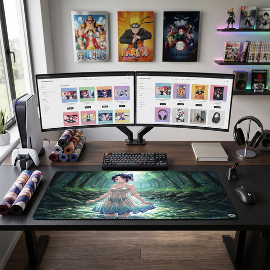 One Piece Girl anime mouse pad XL gaming desk mat Mystic Forest Eden