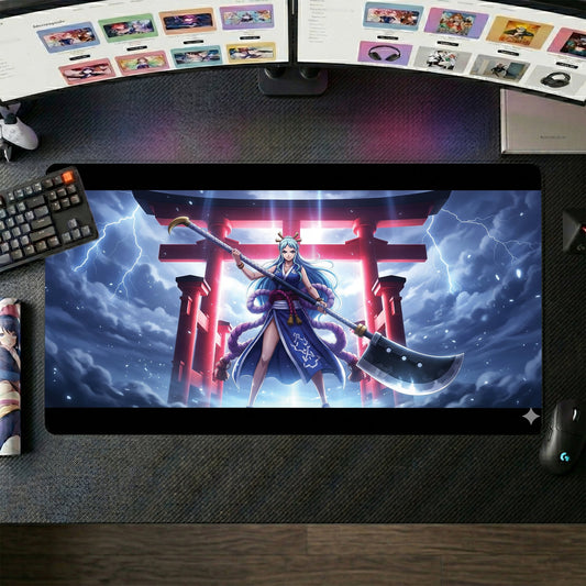 One Piece Girl anime mouse pad XL gaming desk mat Yamato Tormentaesthetic