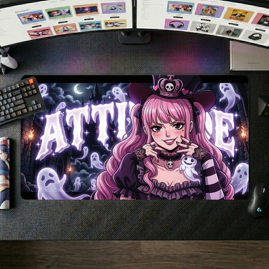 Perona anime mouse pad XL gaming desk mat Gothic Lolita Ghostly Chic
