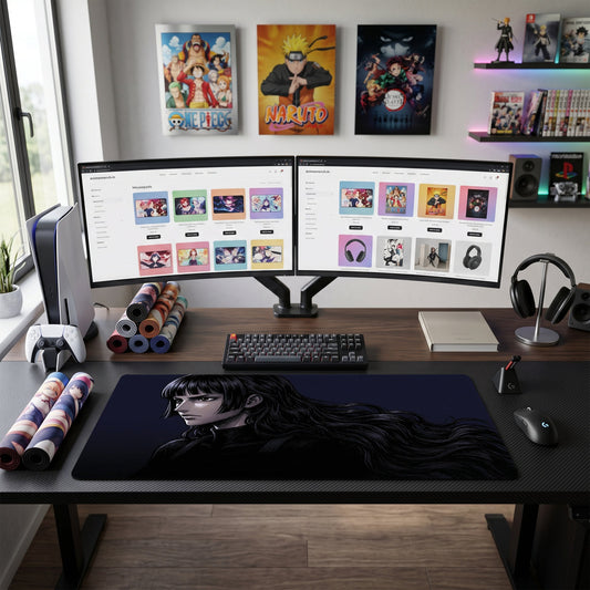Robin anime mouse pad XL gaming desk mat Looking Left Gothic