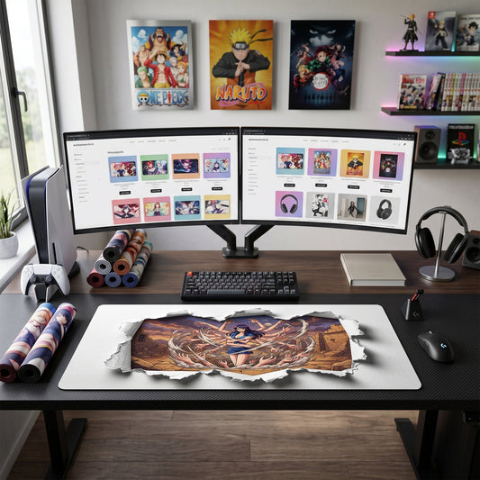 Robin anime mouse pad XL gaming desk mat Many Arms Swirl Dark Fantasy