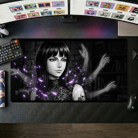 Robin anime mouse pad XL gaming desk mat Mysterious Pose Gothic