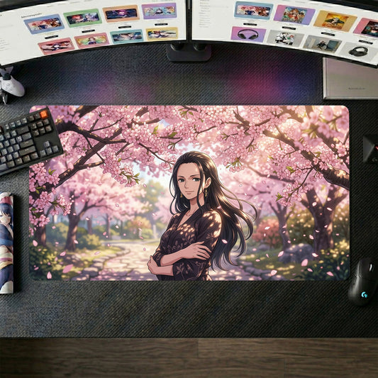 Robin anime mouse pad XL gaming desk mat Standing Confidently Elegant Nature
