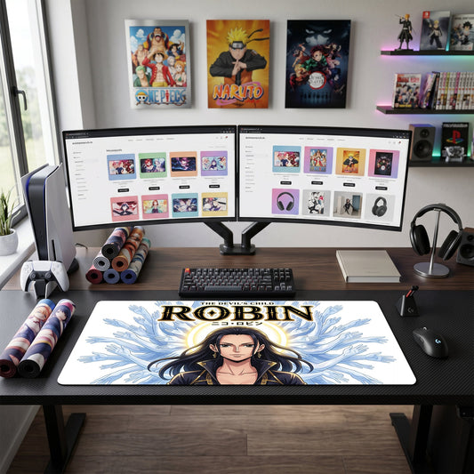 Robin anime mouse pad XL gaming desk mat Standing Confidently Gothic Dramatic