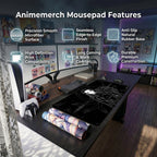 Robin anime mouse pad XL gaming desk mat Standing Confidently Gothic Future