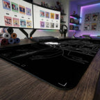 Robin anime mouse pad XL gaming desk mat Standing Confidently Gothic Future